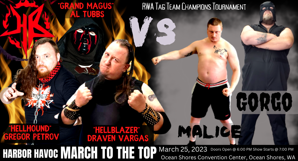 Rogue Wrestling Attractions Harbor Havoc March To The Top | HellBound VS Malice and Gorgo 