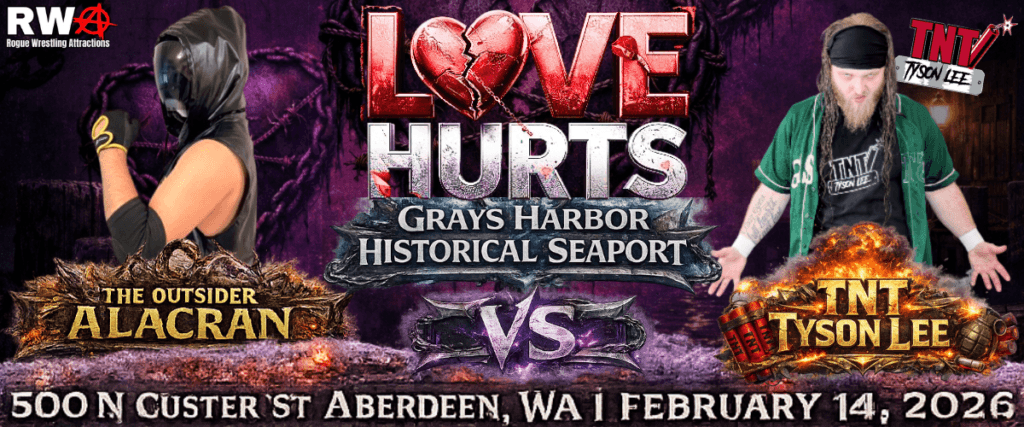 The Outsider Alacran Vs TNT Tyson Lee | Love Hurts | Rogue Wrestling Attractions